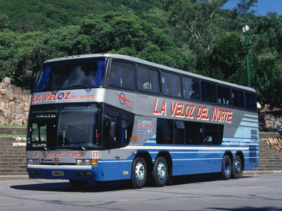  Scania K124 Paradiso GV 1800 DD 8x2 by Marcopolo 1995 года  (фото 1 из 2)